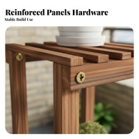 Space-Saving Multi-Tier Corner Flower Stand Sturdy Construction Tiered Corner Stand Stable Structure Plant Shelf Strong Load-Bearing for Gardeners, Homeowners, Apartment Dwellers, Balcony, Outdoor, Indoor, Living Room