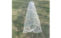 Garden Bed Tunnel Net Translucent Plant Tunnel with Tie Closure Breathable Row Cover for Gardeners, Raised Beds, Vegetable Patches, Backyard Gardens