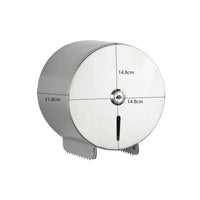 Commercial Jumbo Roll Toilet Tissue Dispenser Heavy-Duty Stainless Steel Toilet Tissue Dispenser Vandal-Resistant Rustproof for Public Restrooms, Offices