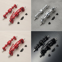 Front and Rear Axle Assembly 6061 Aluminum RC Car Axle with Gears Metal Axles for Hobbyists, Custom Builds