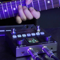 Stompbox Type Guitar Multi Effects Pedal LCD Screen Multi Effects Pedal Tuner Built in Guitar Amp Simulator for Practice, Studio, Stage