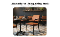 Retro Design utilitarian design Armchair Ergonomic spine supportrest Accent Chair With Armrests Indoor Seating dense Foam Filling for Homeowners, Apartment Dwellers, Readers, Dining Room, Bedroom, Home Office, Small Spaces