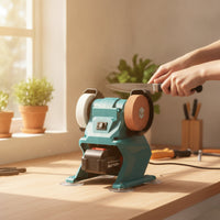 Cordless Bench Grinder with Battery Rechargeable Mini Bench Grinder Compact Electric Tool Grinder Portable for DIYers, Hobbyists, Home Workshop, Garage