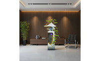 Chinese Design Floor Water Feature Feng Shui Design Water Feature Soothing Sounds Indoor Waterfall Water Feature for Business Owners, Living Room