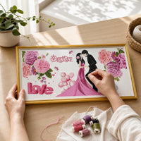 2026 New Cross Stitch Kit "Happiness Agreement" for Wedding Gift