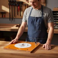 Sound Hole Rosette Tool Easy to Use Rosette Making Fixture Adjustable Soundhole Routing Jig for Luthiers, Workshop