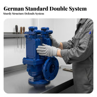 1 Piece Marine Double Boiler Steam Valve Overpressure Protection High Temperature Resistant Duplex Steam Valve Durable Plumbing Hardware Suitable for Ship Pipelines Industrial Equipment Marine Vessels Engineering Facilities