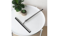 Extendable Window Squeegee Multi-Surface Stainless Steel Glass Wiper Includes Spare Blade Extendable Window Cleaner for Washroom