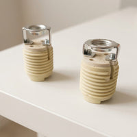 Bathroom Lighting Ceramic Lamp Holder with Bracket, High Temperature Resistant Bulb Holder for Kitchen, Under Cabinet Lighting, Wire Lead