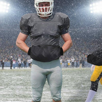 2 Pieces Windproof Football Hand Warmer Pouch Waterproof Football Hand Warmer Adjustable Belt Water Resistant for Athletes, Cold Training
