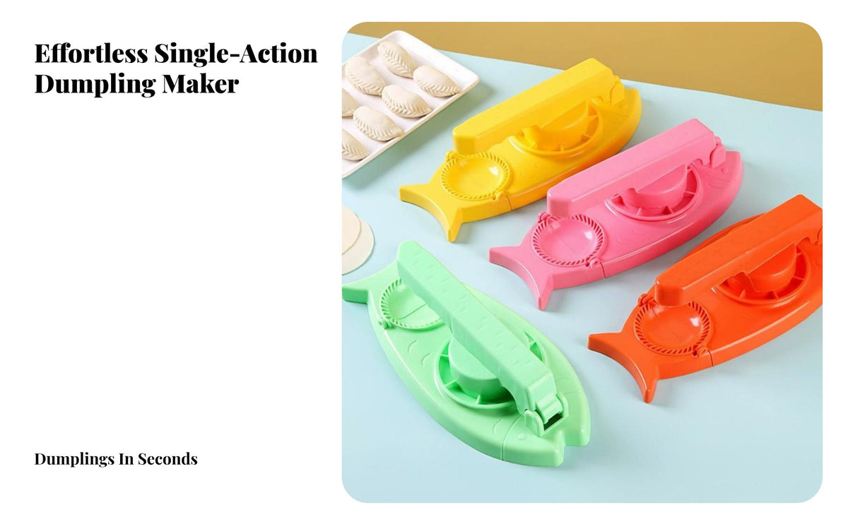 Dumpling Wrapper Press and Form Food-Grade PP Material Manual Dumpling Pastry Former Easy to Use Ravioli Maker Tool for Beginners, Kids, Home