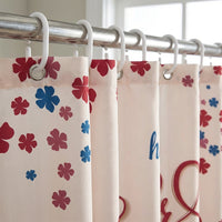 Easter Egg Pattern Shower Curtain Waterproof Easter Shower Curtain Festive Design for Families, Homeowners, Bathtub, RV
