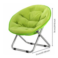 Foldable Moon Chair Reclining Sun Chair Space Saving Lounger Portable for Adults, Balcony, Patio, Living Room