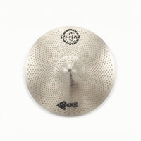 Low Volume Cymbal Silver Silent Practice Cymbal Cymbals Polished Portable for Drummers, Apartment, Rehearsal