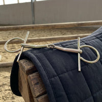 Full Cheek Bit Stainless Steel Bit with Cheek Guards Sturdy Tack for Equestrians, Horse Training