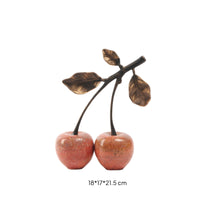 Tabletop Ornament with Branch-and-Leaf Top Polished Decor for Entryway Console, Coffee Table