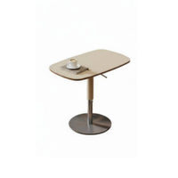 Multi-Functional Adjustable C-Table Space-Saving Household Furniture Waterproof Surface Vintage Inspired for Apartment Dwellers, Telecommuting Workers, Sofa Side, Living Room, Small Areas, Home Office
