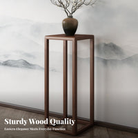 Floor-Standing Chinese design plant Pedestal Elegant artistic Plant Display adaptable Use Indoor Furniture craftsmanal for Home Decorators, home residents, Cultural lovers, Living Room, Bedroom, Entryway, Office