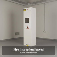 Gas Cylinder Cabinet Automatic Alarm System Fire-Resistant-Resistant Gas Cabinet Fire Resistant for Researchers, Repair Specialist S, Factories