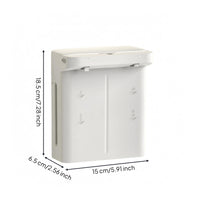 Automatic Foam Soap Dispenser Dual Head Wall-Attached Soap Dispenser IPX5 Water Resistant Cleaning Supply