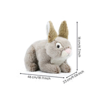 Rabbit Stuffed Toy Compact Stuffed Rabbit Huggable for Gift Baskets, Toddlers