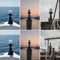 Marine LED Navigation Light 360-Degree Boat Light with Adjustable Base