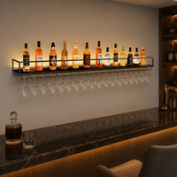 wall-mounted wine rack