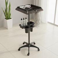Salon Tool Cart with Trays Multi-Compartment Hair Trolley Easy to Clean Hairdresser Trolley for Hairdressers, Barbers
