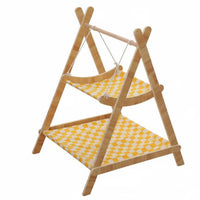 Double Layer Cat Hammock Detachable 2 Tier Cat Hammock Sunken Design Double Layer Pet Bed