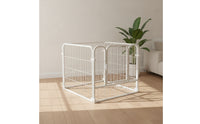 4 Pieces Indoor Dog Fence Automatic Latch Dog Fence with Door Exercise Pen Interlock Play Yard Detachable for Young Dogs
