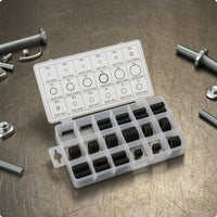 Compartmented Box O-Seal Seal Kit Plastic Storage Case Bunasealing Seal Assortment Assorted Repair Supplies Black
