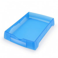 Stackable Storage Tray Shallow Plastic Parts Tray Slim-Profile for Technicians