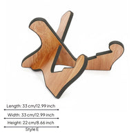 Foldable Wooden Guitar Stand Easy to Carry X Guitar Stand Decorative Music Accessory Long-Lasting for Studio, Stage