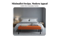 Modern Minimalist Design Sherpa material Ottoman Multi-Functional Upholstered Bench adaptable Long Stool Soft and Comfortable for property owners, Interior Designers, Renters, Bedroom, Entryway, walk-through Closet, Living Room