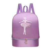 Dance Bag Shoe Compartment Large Capacity Girls Ballet Backpack Water Resistant Ballerina Backpack for Kids