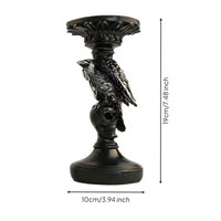 Tabletop Candlestick Stable Candlestick with Candle Plate Artistic for Halloween