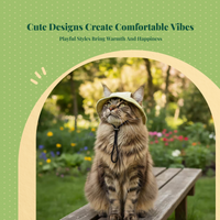 Pet Sun Hat, Adjustable, Lightweight, Ear-Exposed, Fun