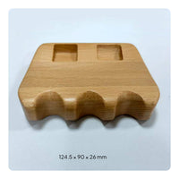 3-Hole Cue Rest Space-Saving Beech Wood Cue Simple Setup Construction Holder