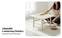 Foldable Design Square Folding Table Space-Saving Square Card Table Multipurpose Portable Furniture Easy to Use for Street Vendors, Event Organizers, Dorm Room, Small Areas, Market Stall, Outdoor