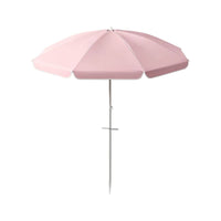 Portable Beach Umbrella with Sand Anchor Lightweight Windproof Beach Umbrella UPF 50+ Sun Shade Adjustable for Patio