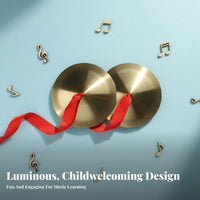 2 Pieces child-safe Small clash Cymbals vivid Sound Paired clash Discs Easy to Learn Percussion Instrument Portable for Preschoolers, Music Beginners, Kindergarten, Classroom, School Performance, Dance Studio