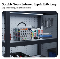 680 Pieces Push Rivet Selection Set Nylon Material Auto Body Clip Fastener Organized Storage Case Car Rivet Set for Mechanics