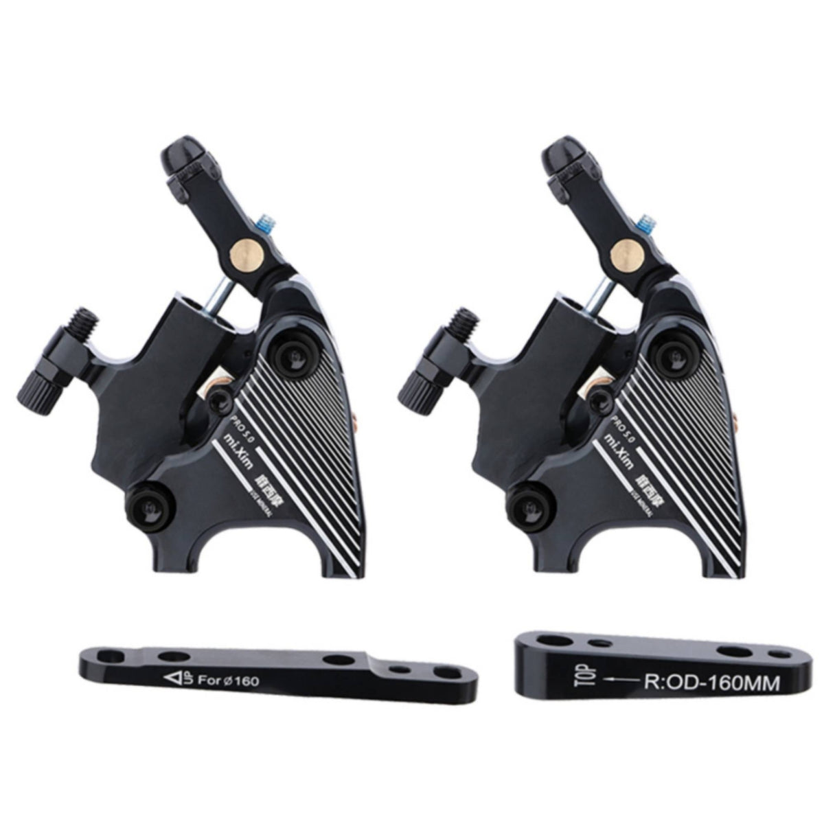 CNC-Machined Flat Mount Disc Brake Caliper Lightweight Hydraulic Disc Brake Caliper Smooth Hardware Quiet for Commuters