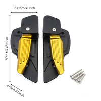 Rear Footrests with Mounting Screws Ribbed Passenger Foot Peg Compact Footrests for Passengers
