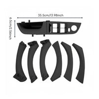9 Pieces Inner Door Armrest Set Replacement Part Door Pull Handle Set of Components Material Window Switch Panel Cover