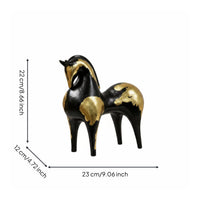 Tang Horse Sculpture Modern Minimalist Abstract Horse Statue Resin Material Home Decoration for Entryway