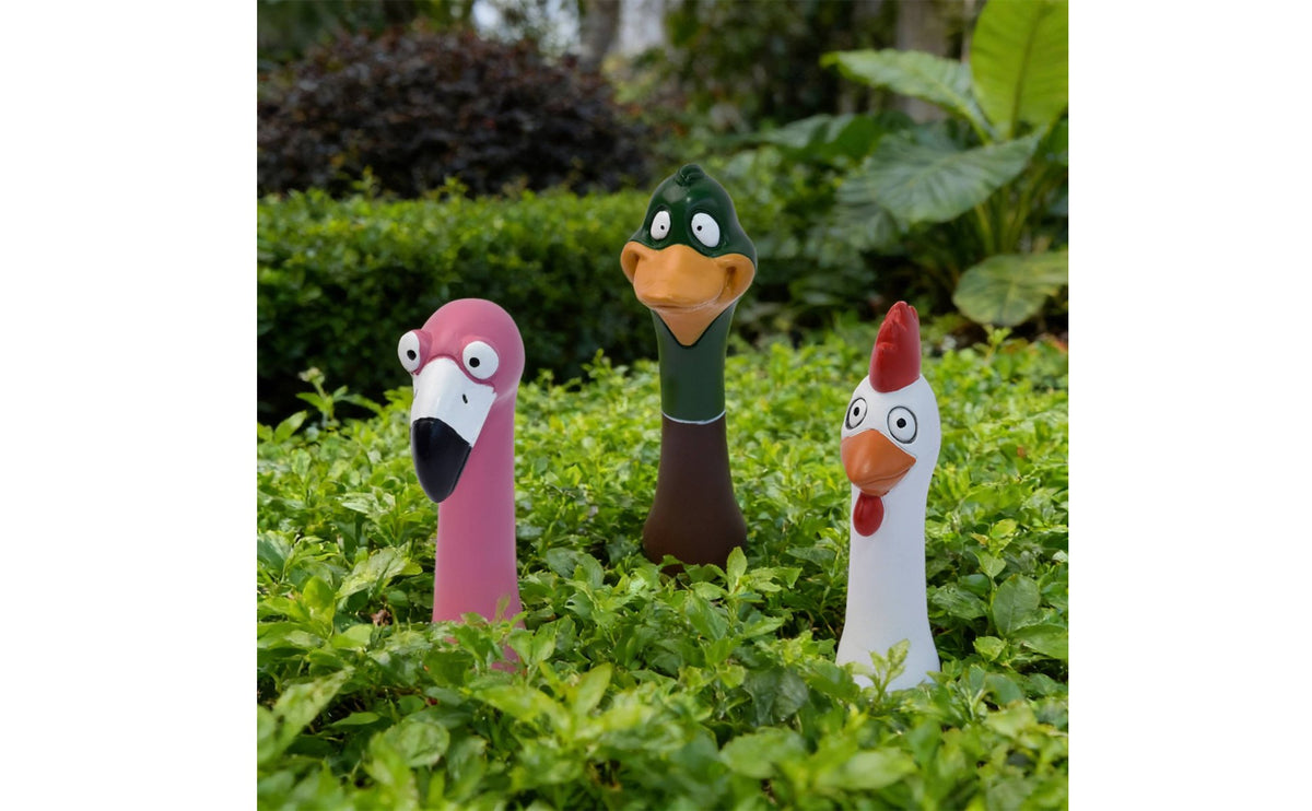 Fauna Head Stake Decor Colorful Fauna Sculpture Stake Easy to Install for Yard