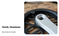 140mm Kids Bike Crankset Easy Installation 32 Tooth Chainwheel Set Single Chainring Crankset Rustproof for Young Cyclists