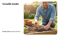 Manual Sower Compact and Portable Adjustable Sower Easy to Use Sowing Tool for Gardeners, Beginners, Garden, Vegetable Bed Ling Trays
