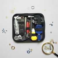 147 Pieces Watch Repair Tool Kit Portable Watch Repair Kit With Carrying Case for Watchmakers, Hobbyists, Home Use, Workshop